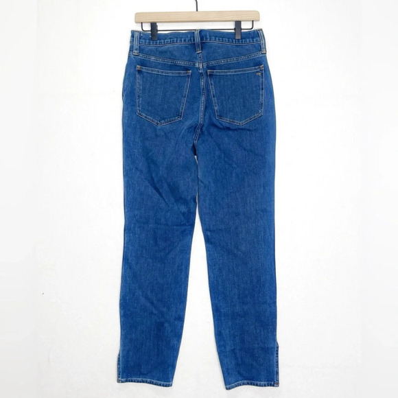 Madewell 11" Roadtripper Slit Hem Jeans 29 Blue Stretch Denim High Rise DM2475 - Picture 5 of 13